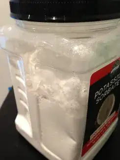 Side view of the plastic jar