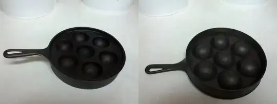 ebelskiver pan with concave bottom