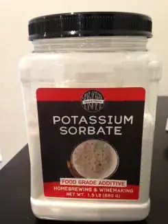 Jar with label