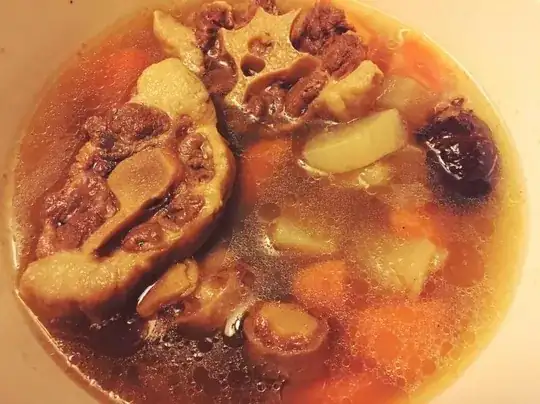 The white stuff on the oxtail