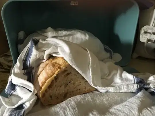 bread wrapped in cotton cloth