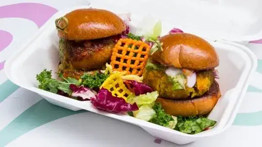 Burgers with snack