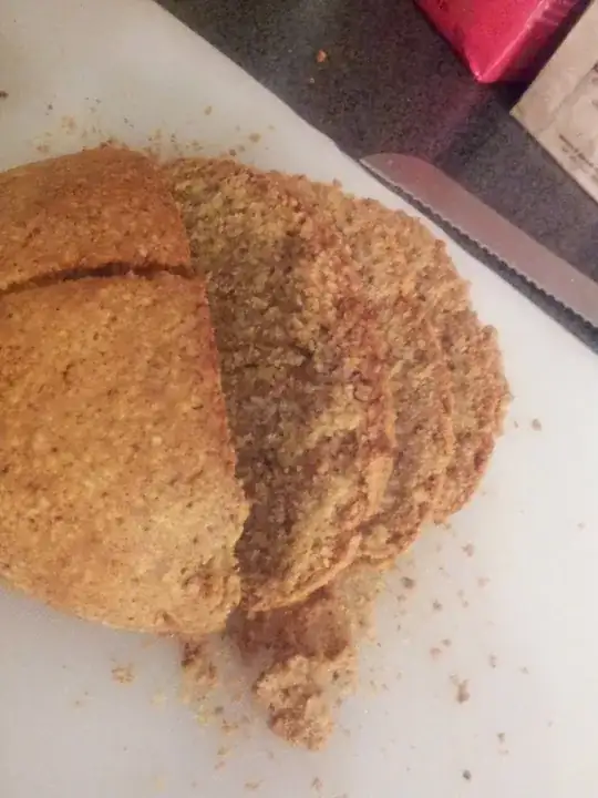 half-sliced loaf