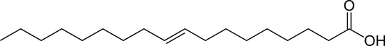 Strukturformel von Elaidinsäure
