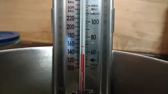 thermometer with additional line