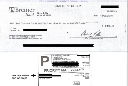 cashiers check