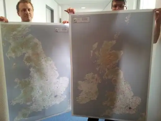 Radkarten von GB (2012)