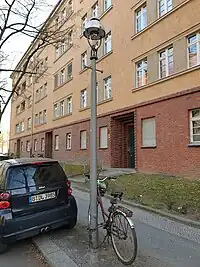 Abgetreppter Stahlmast mit Aufsatzleuchte BAMAG U7