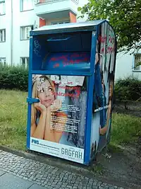 Altkleider-Container, FWS GmbH, Farbe: blau