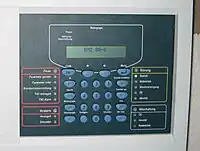 Bedienstelle Zentrale der Brandmeldeanlage (BMA)