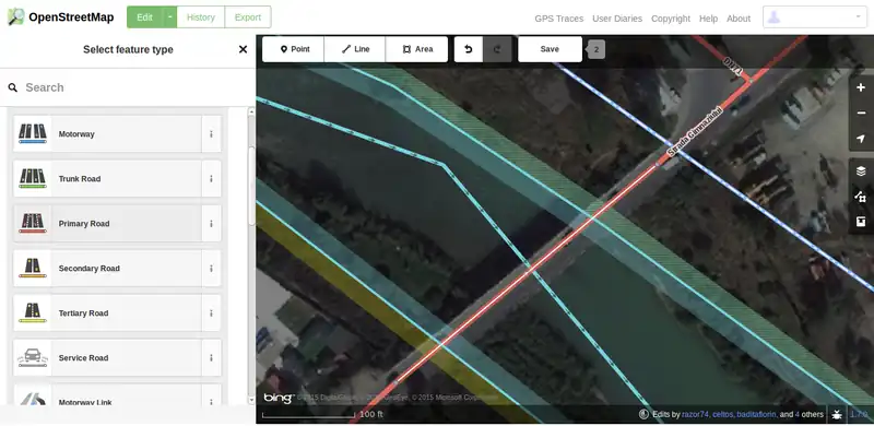Selecciona el tipo de estructura que vamos a mapear.