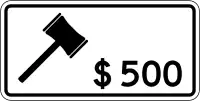 Canada (Ontario): fine=500 CAD