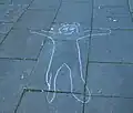 A surface made of concrete paving slabs - to be tagged as surface=paving_stones (+artwork??)