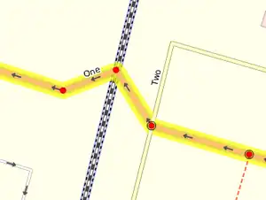 An example of junctions and no-junctions (see description there)