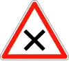 Panneau intersection à régime de priorité à droite