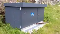 Substation in a street cabinet