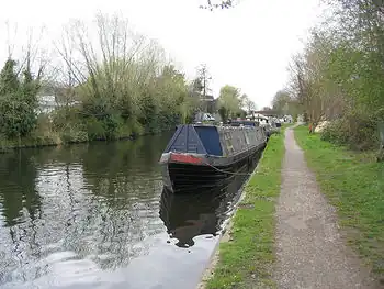 The Grand Union Canal in the UK.