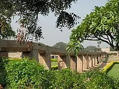 Ancient Indian aqueduct in Hampi