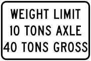 Illinois: maxweight=40 st maxaxleload=10 st (specify unit as short tons)