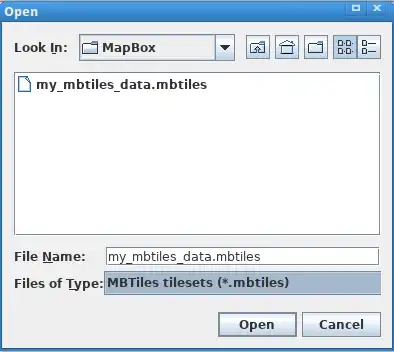 File Open dialog box ...