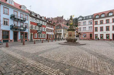 Kornmarkt square in Heidelberg