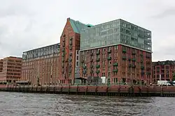 umgenutztes Lagerhaus am Hamburger Hafen