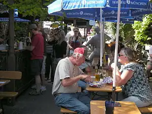 Beer garden, Leavenworth, Washington.