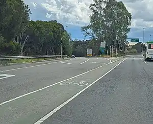 left hand traffic bike lane