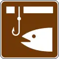 NPS map symbol winter fishing hole
