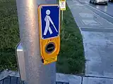 Canada: A call button that only enables audible sounds (traffic_signals:sound=yes)