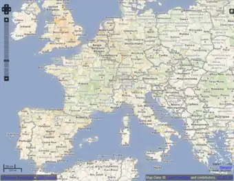 Roads layer (zoom 5)