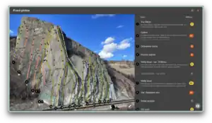 Climbing guide in "openclimbing.org"