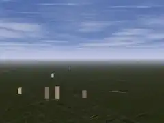 Street maps in a flight sim