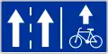 Bicycle lane sign