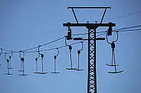 bottom of a T bar lift