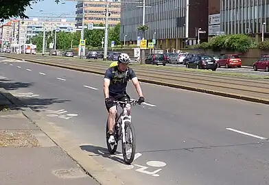 pictogram – a symbolic marking for specific traffic modes.