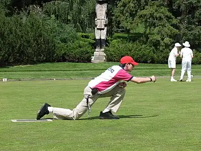 The Alberta Male Junior Champion for 2007. Taken at Royal Lawn Bowling Club in Edmonton, Alberta, Canada.