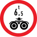 Romania: maxbogieweight=6.5 (use dot as decimal separator)