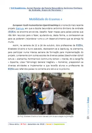 School Newspapper Jornal Escolar Vid'Académica dezember 2018