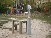 Kindergerechter Umbau auf dem Gelände eines Spielplatzes (playground=water).