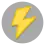a yellow flash on a grey background