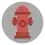 a red fire hydrant on a grey background