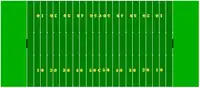 sport=canadian_football 150 yards x 65 yards (137.2&nbsp;m × 59.4&nbsp;m)
