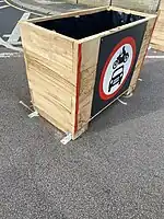 Un macetero vacío también será barrier=planter.