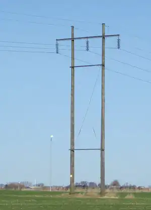 60 kV wooden tower (Denmark)