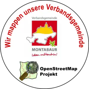 Für die Mapping-Aktion der Verbandsgemeinde Montabaur wurde ein eigenes Logo entworfen.