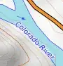 Colorado with direction arrow