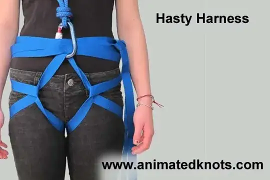Swiss Seat Harness from Animated Knots