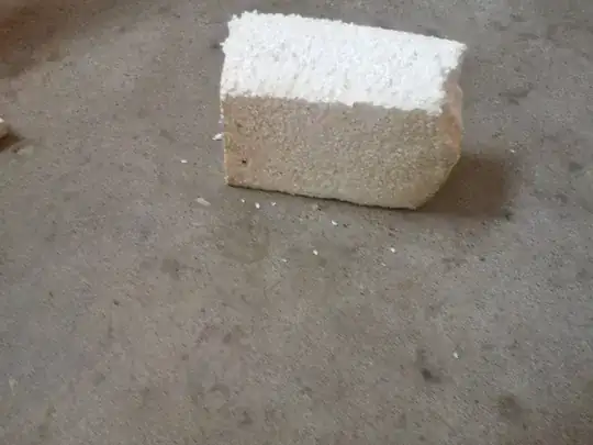 styrofoam block from aft of sunfish