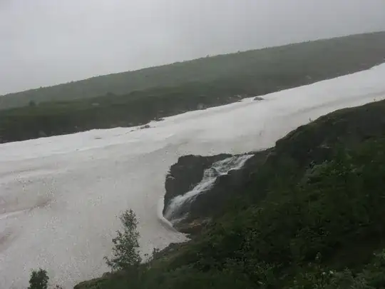 Báhkkabahoknjira below Båhkkabahokčohkka